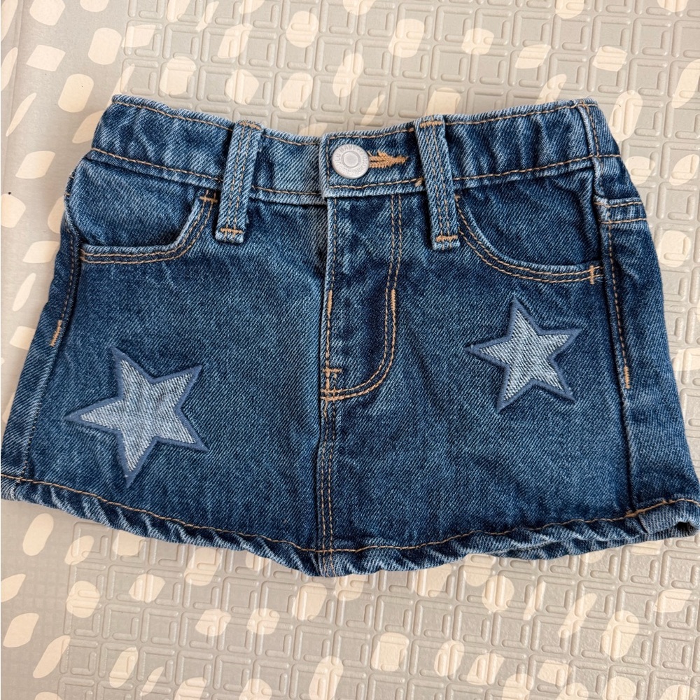 Old Navy Blue Star Denim Skirt